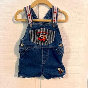 Disney overall shorts